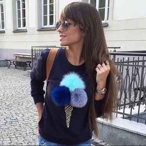 POMPOM SWEAT SHIRT NEW